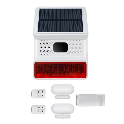 Solar wireless home security - home,