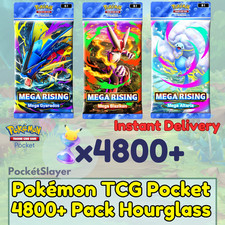 【BUY 3 GET 1 FREE】 Pokemon TCG Pocket Trading Card Game with 4800+ Pack Hourglas