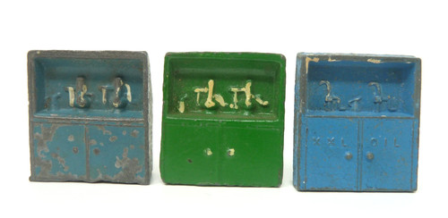 Vintage diecast oil bin - vintage,