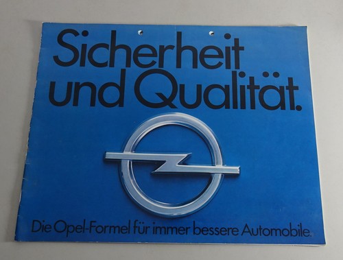 Brochure opel safety - brochure, "safety