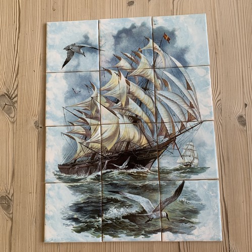 Vintage clipper sailing ship - sailing,