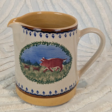 Vintage Nicholas Mosse Pottery Pig & Piglets Pitcher Creamer Ireland Countryside