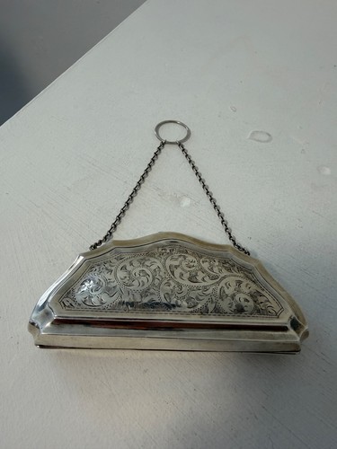 Antique sterling silver clutch - antique,