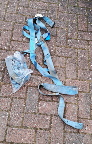 Towing dolly cage straps - towing,