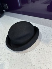 Classic Black Wool Bowler Hat