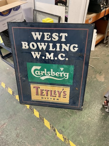 Tetley carlsberg pub sign - tetley’s, sign.
