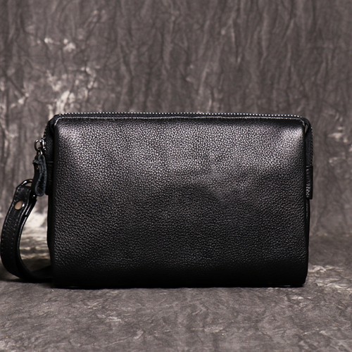 Men leather wristlet wallet - men's,