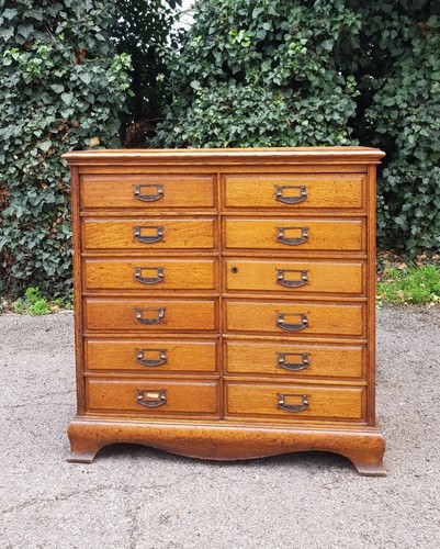 Antique oak chest - chest, 12