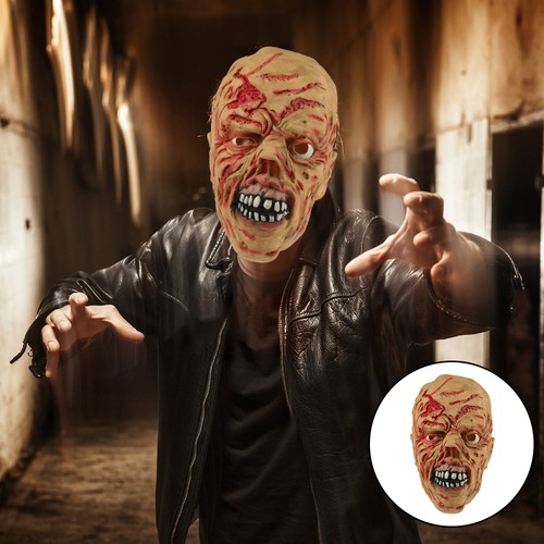 Zombie latex scary mask - scary,