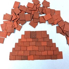 Dolls House 1:24th Scale Styrene Model Roof Tiles 6 Colours 250/500/750/1000