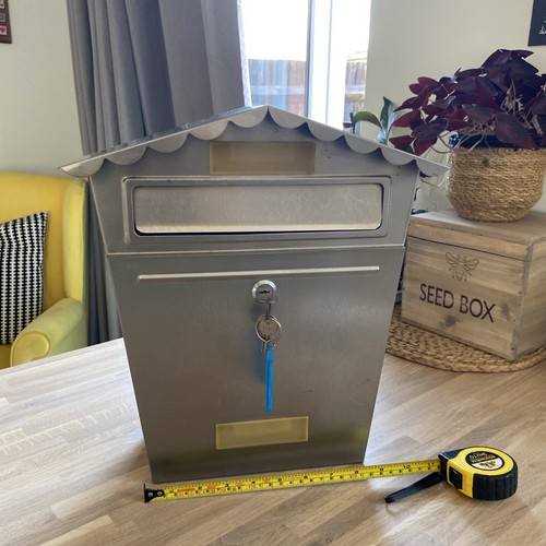Metal letter mailbox - letter,