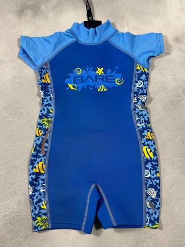 Bare kids shorty wetsuit blue - kids,