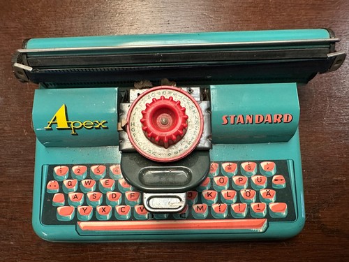 Vintage toy typewriter apex - toy,