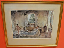LOVELY LARGE WILLIAM RUSSELL FLINT  NUDE EROTIC LIMITED EDITION PENCIL SIGNED