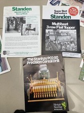 Standen- Stanhay- Drills & Sugar Beet Harvester Job Lot x 3 Brochures 1979
