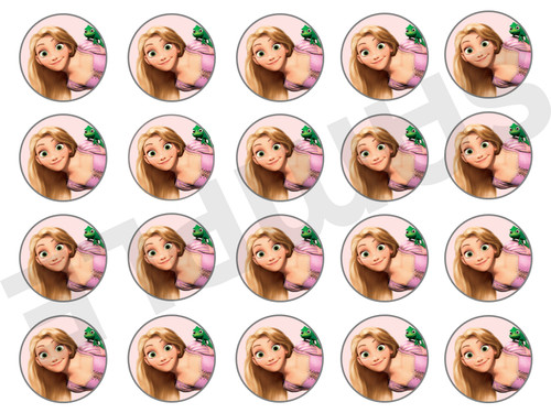 4cm rapunzel cupcake - x,