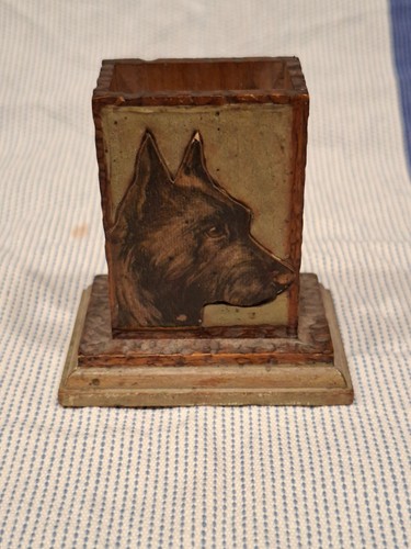 Matchbox holder vintage with - vintage,