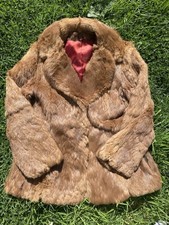 Vintage Real Rabbit Fur Coat