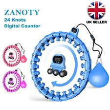ZANOTY Smart Weighted Hula Hoop With Digital Counter 24 Knots Fitness Hula Hoop