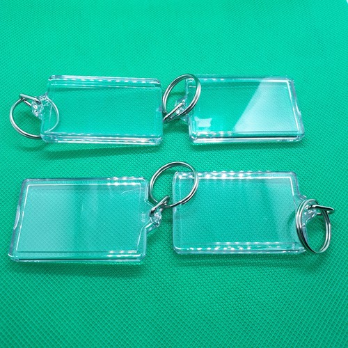 Clear photo keyrings blank - clear,