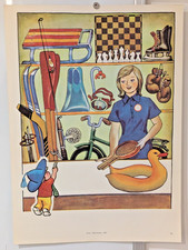 Ukrainian Folk Poster 1987 - Soviet USSR art design - Buy sporting goods !