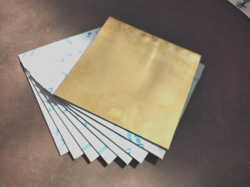 Brass flat guillotined sheet - guillotined,