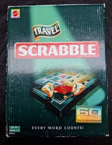 Mattel travel scrabble 2005 - mattel,