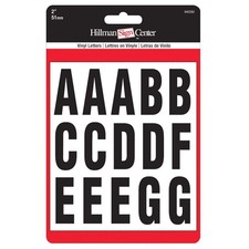 Hillman 2 in. Black On White