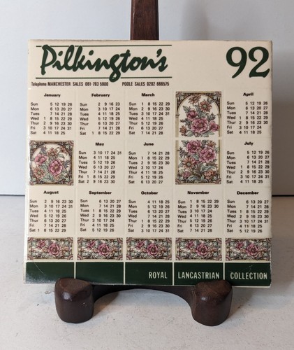 Decorative desk calendar tile - decorative,