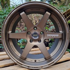 18" Volk TE37 Style Alloy Wheels Matt Bronze 5x114 18x9.5 et25JDM