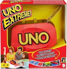 UNO Extreme Card Game Featuring Random-Action Launcher with Lights & Sounds &...