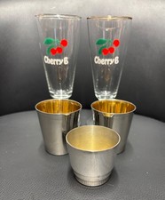 2x 1960s stemmed Cherry B