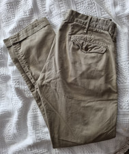 RRL army officer's chinos khaki dark beige dense soft cotton twill 30 32