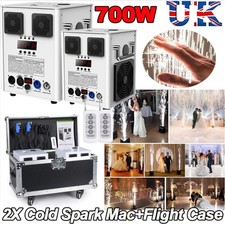 2X700W Sparkler Firework Cold Spark Machine Flame Sparker Machine Wedding+Case