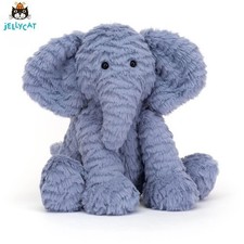 Jellycat GENUINE Fuddlewuddle Blue Elephant - Retired Rare Plush,BNWT & Gift Bag