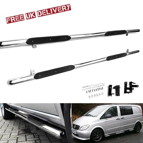 Polished side step rail - side,