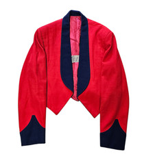 Genuine Vintage British Army Issue Wool Red Formal Mess Dress Jacket #3