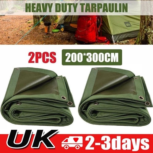 2pcs heavy duty canvas tarp - duty,