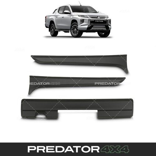Black tailgate trim cover - tailgate,