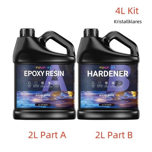 Clear epoxy resin kit - kit,