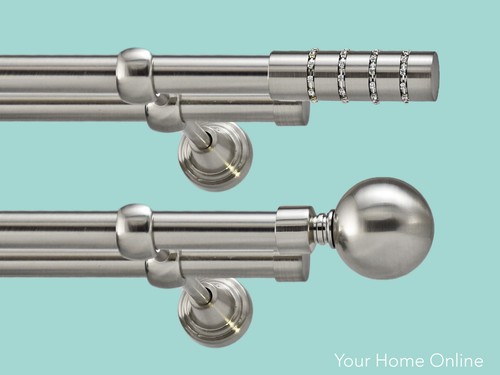 Metal double eyelet - double, curtain