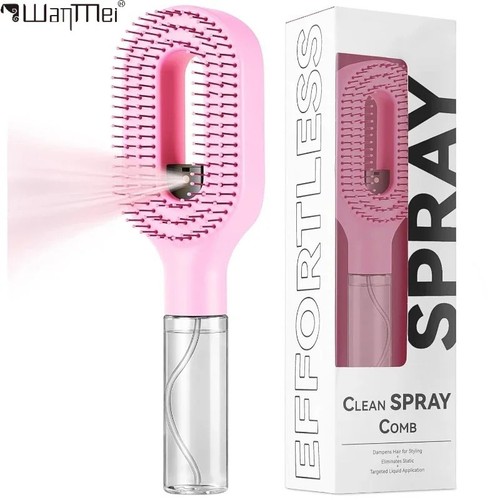 Hair brush spray bottle - in,