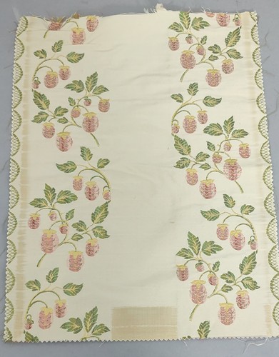 Antique floral silk damask
