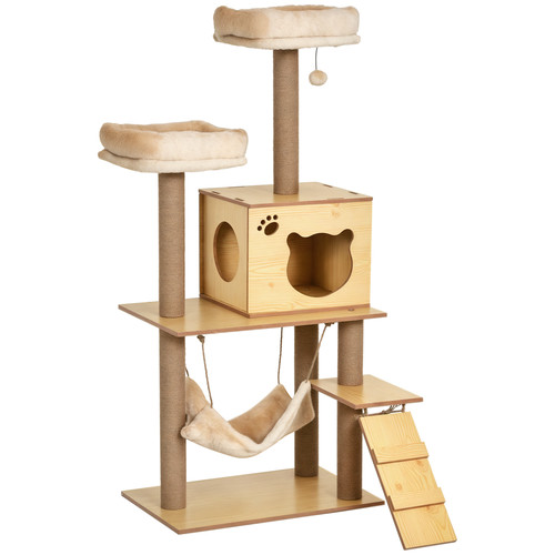 Wooden cat tree climbing - tree,