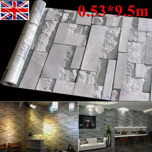 Grey brick effect - 3d, wallpaper
