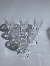 Waterford Crystal Colleen Sherry Glasses Signed 4.25” Height. 6 available. 