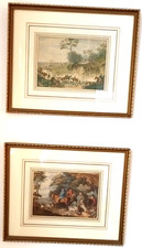 Hunting Scene lovely Prints x