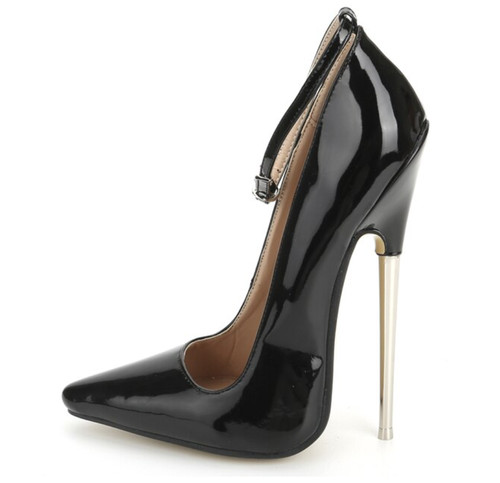 Metal high heel stiletto pumps - high,