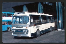 Original Coach Slide - Derby Blue Bus Services FDK419D Reliance ex Yelloway 7/76