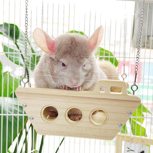 Wood chinchilla hammock - wood,